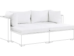 Set di copricuscini per esterni NOTO Bianco sporco