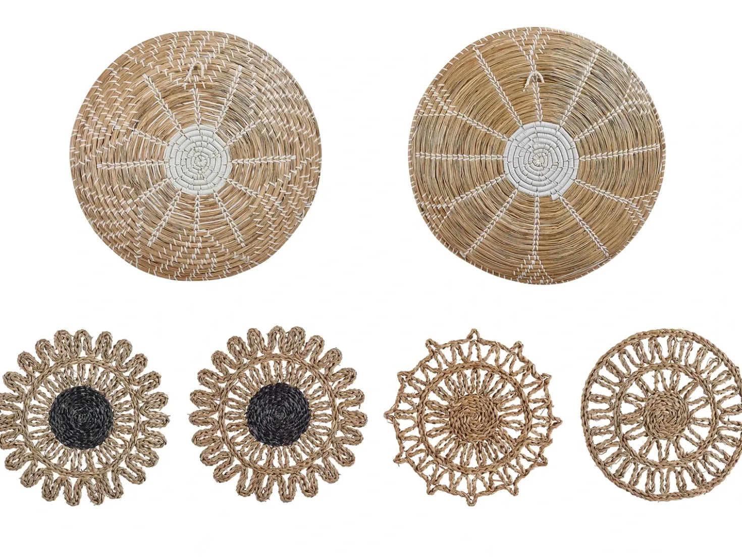 Set di decorazioni da appendere PINTANO Alghe marine 50/35/36 cm Naturale