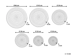 Set di decorazioni da appendere HOABINH Alghe marine 3/4/5/5/6/7 cm Multicolore
