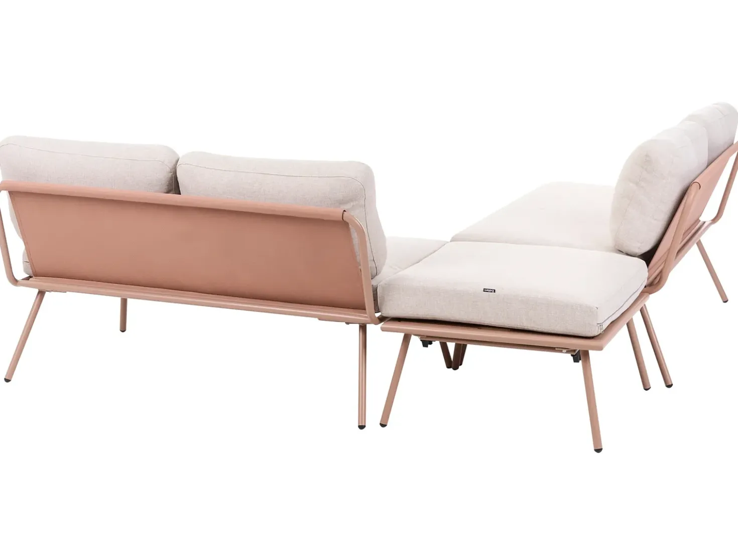 Set di divani angolari da giardino 4 posti CACCAMO Beige