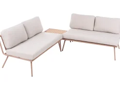 Set di divani angolari da giardino 4 posti CACCAMO Beige