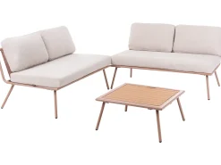 Set di divani angolari da giardino 4 posti CACCAMO Beige