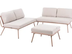 Set di divani angolari da giardino 4 posti CACCAMO Beige