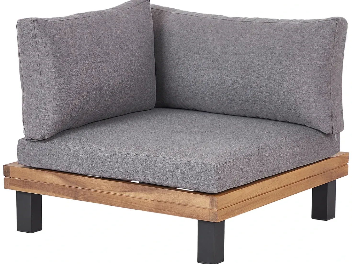 Set di divani angolari da giardino 5 posti FRAZZANO Modulare Legno di acacia certificato Grigio