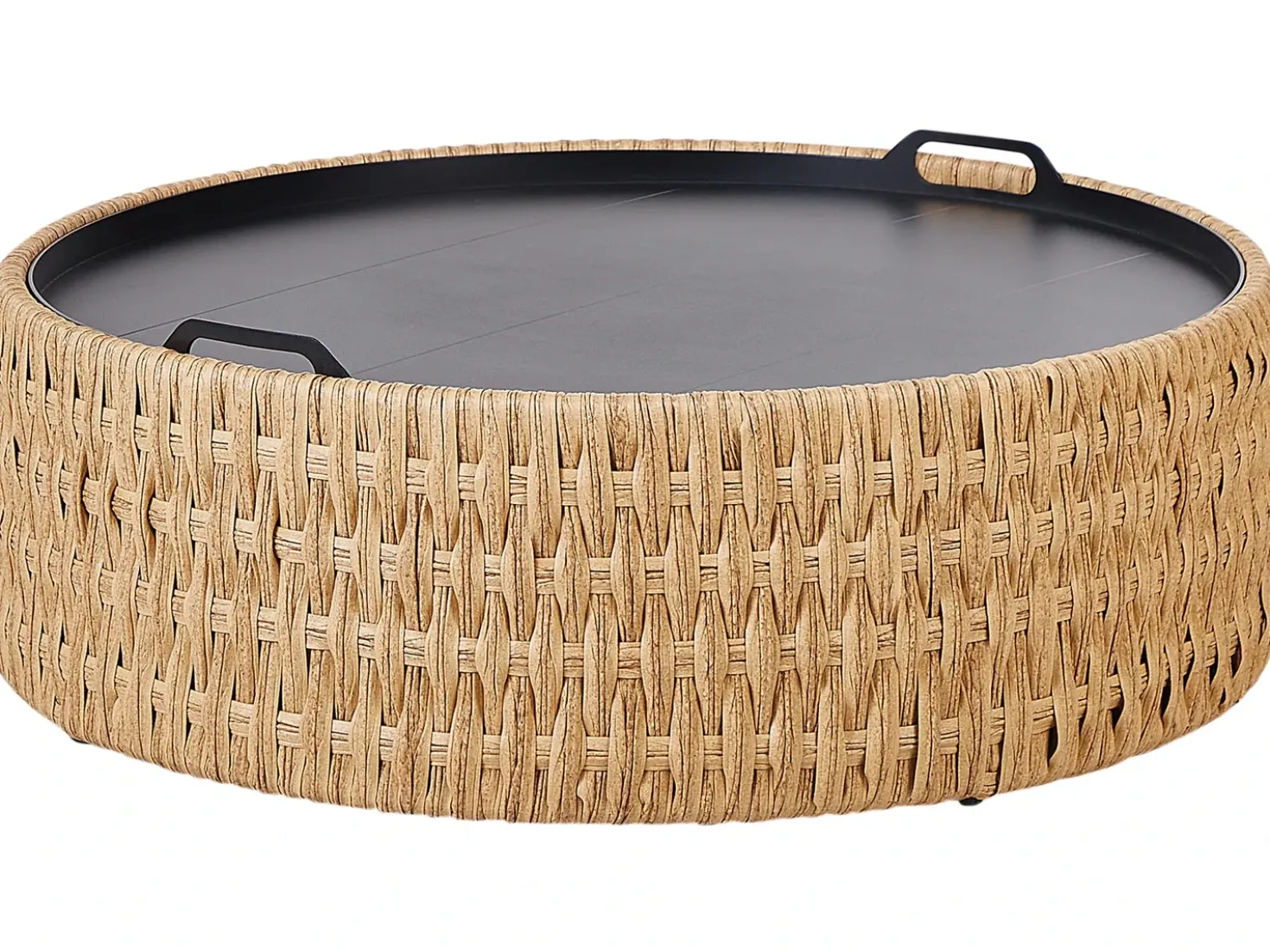 Set di divani angolari da giardino 4 posti OLIVERI Lato destro Rattan sintetico (PE) Beige