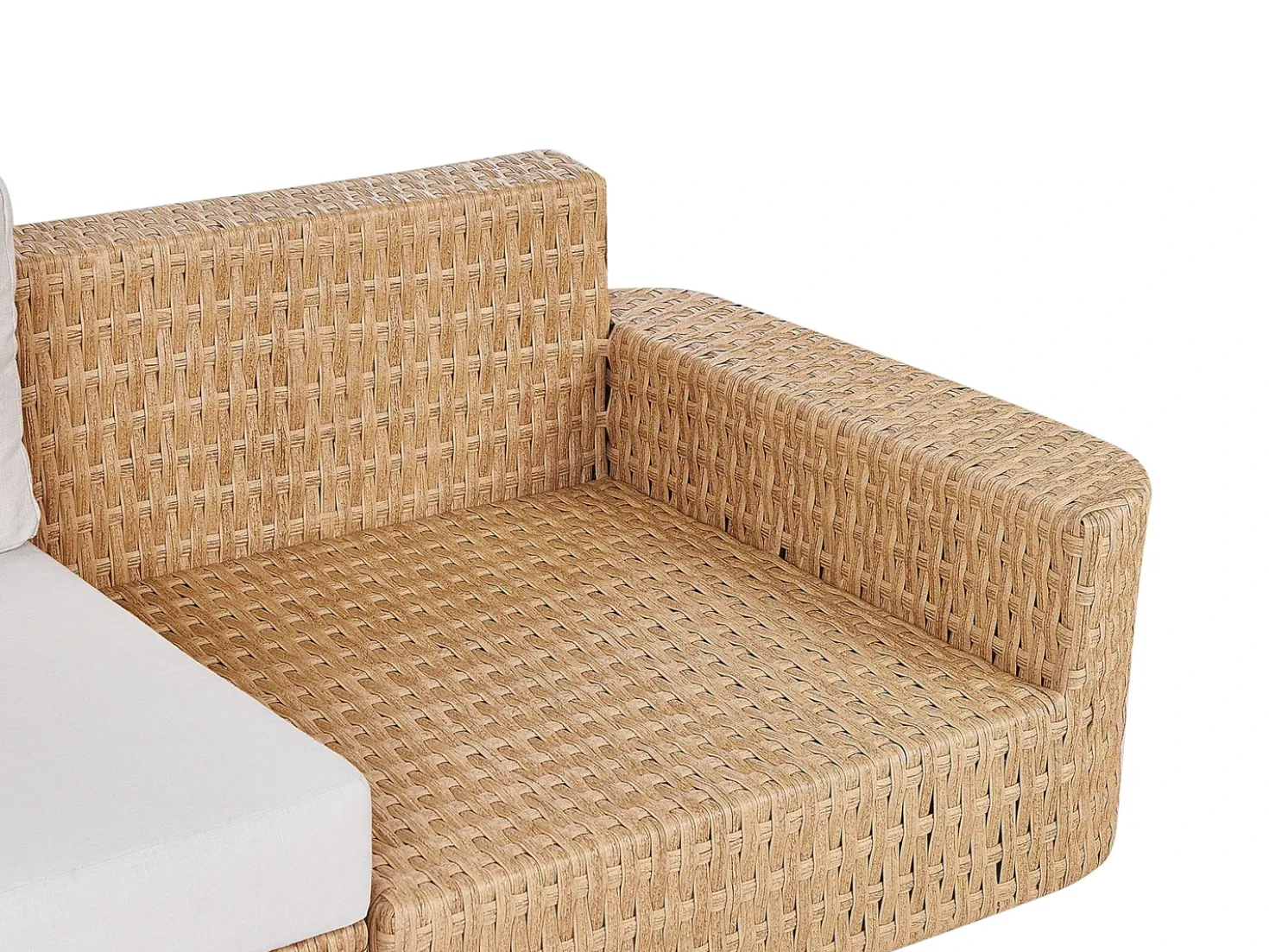 Set di divani angolari da giardino 4 posti OLIVERI Lato destro Rattan sintetico (PE) Beige