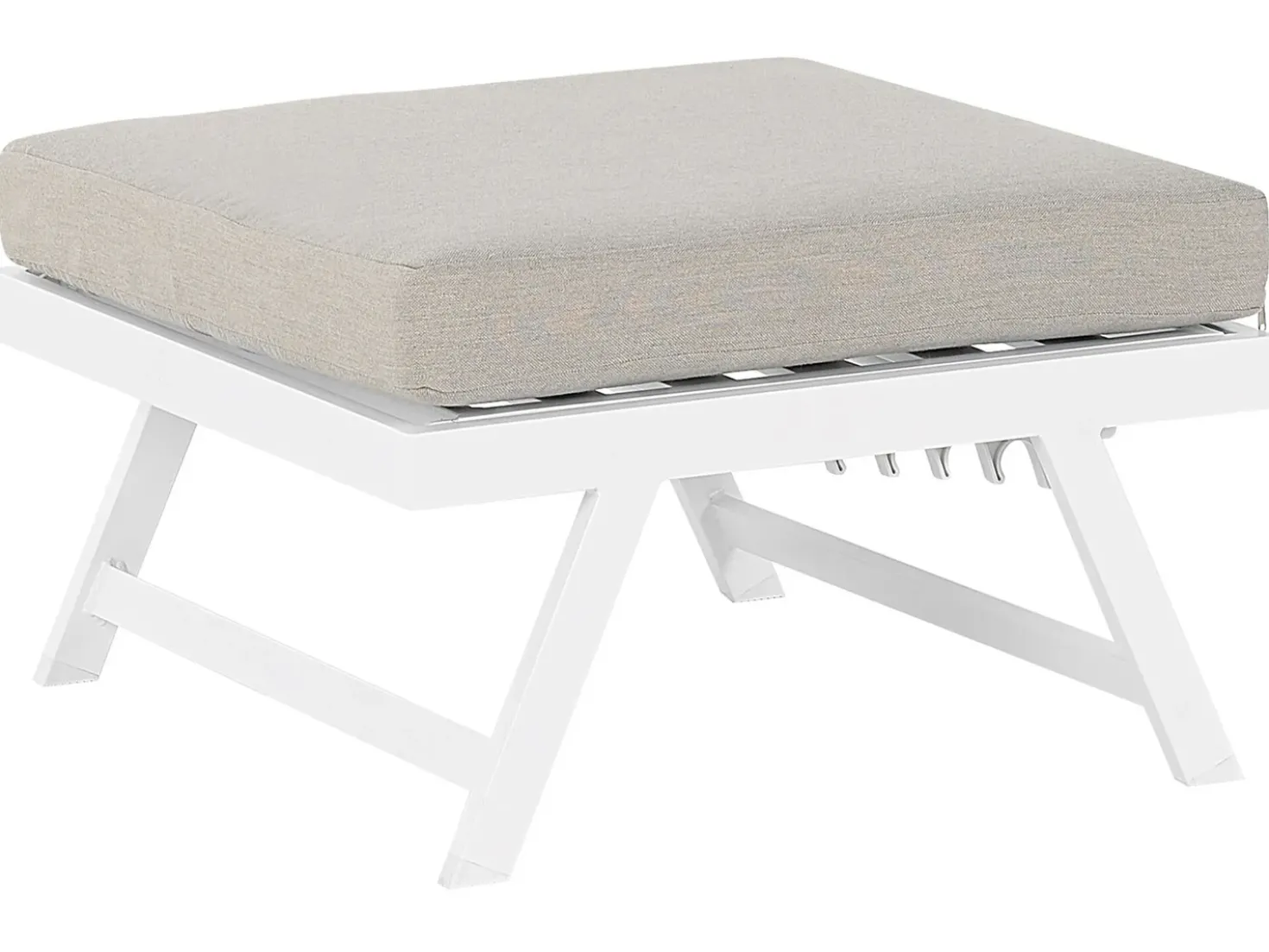 Set di divani angolari da giardino 5 posti COCCORINO Metallo Tortora