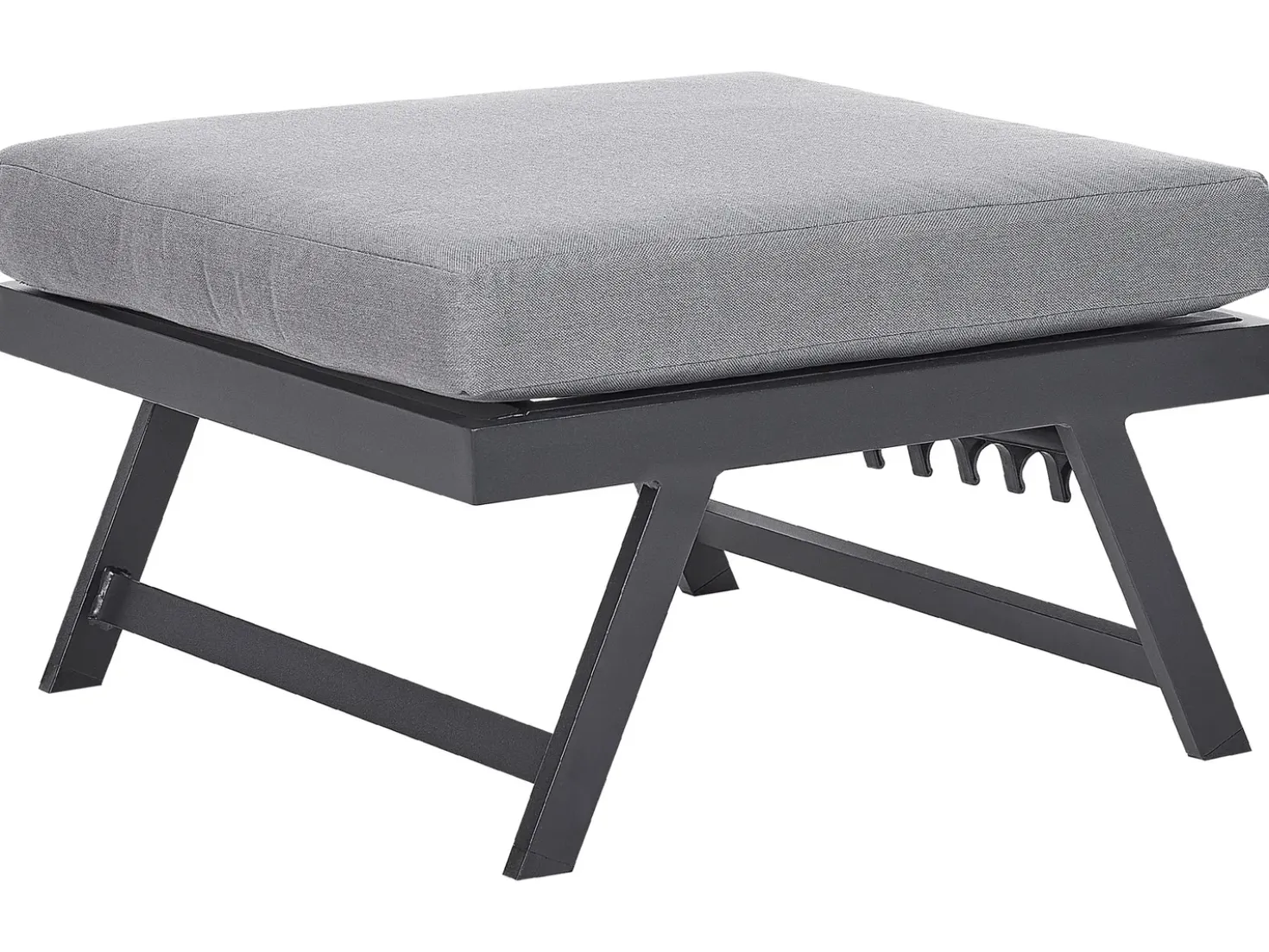 Set di divani angolari da giardino 5 posti COCCORINO Metallo Grigio