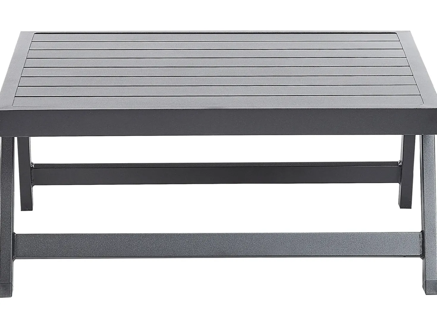 Set di divani angolari da giardino 5 posti COCCORINO Metallo Grigio