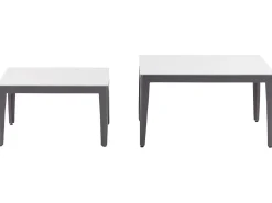Set di divani angolari da giardino 6 posti RIMA III Lato Sinistro Modulare Metallo Beige
