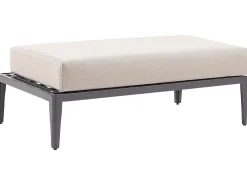 Set di divani angolari da giardino 6 posti RIMA III Lato Sinistro Modulare Metallo Beige