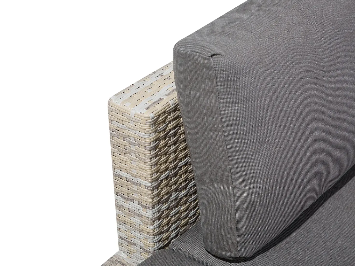 Set di divani angolari da giardino 5 posti LANCIANO Lato destro Rattan sintetico (PE) Grigio