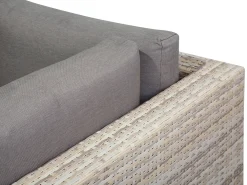 Set di divani angolari da giardino 5 posti LANCIANO Lato destro Rattan sintetico (PE) Grigio