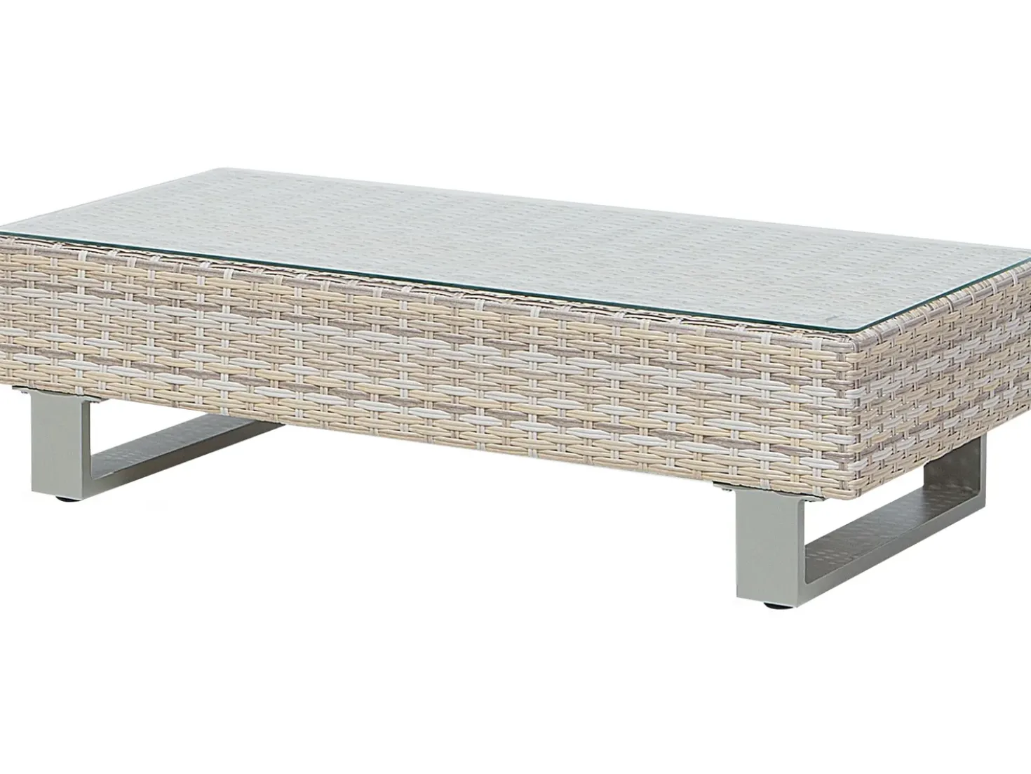 Set di divani angolari da giardino 5 posti LANCIANO Lato destro Rattan sintetico (PE) Grigio