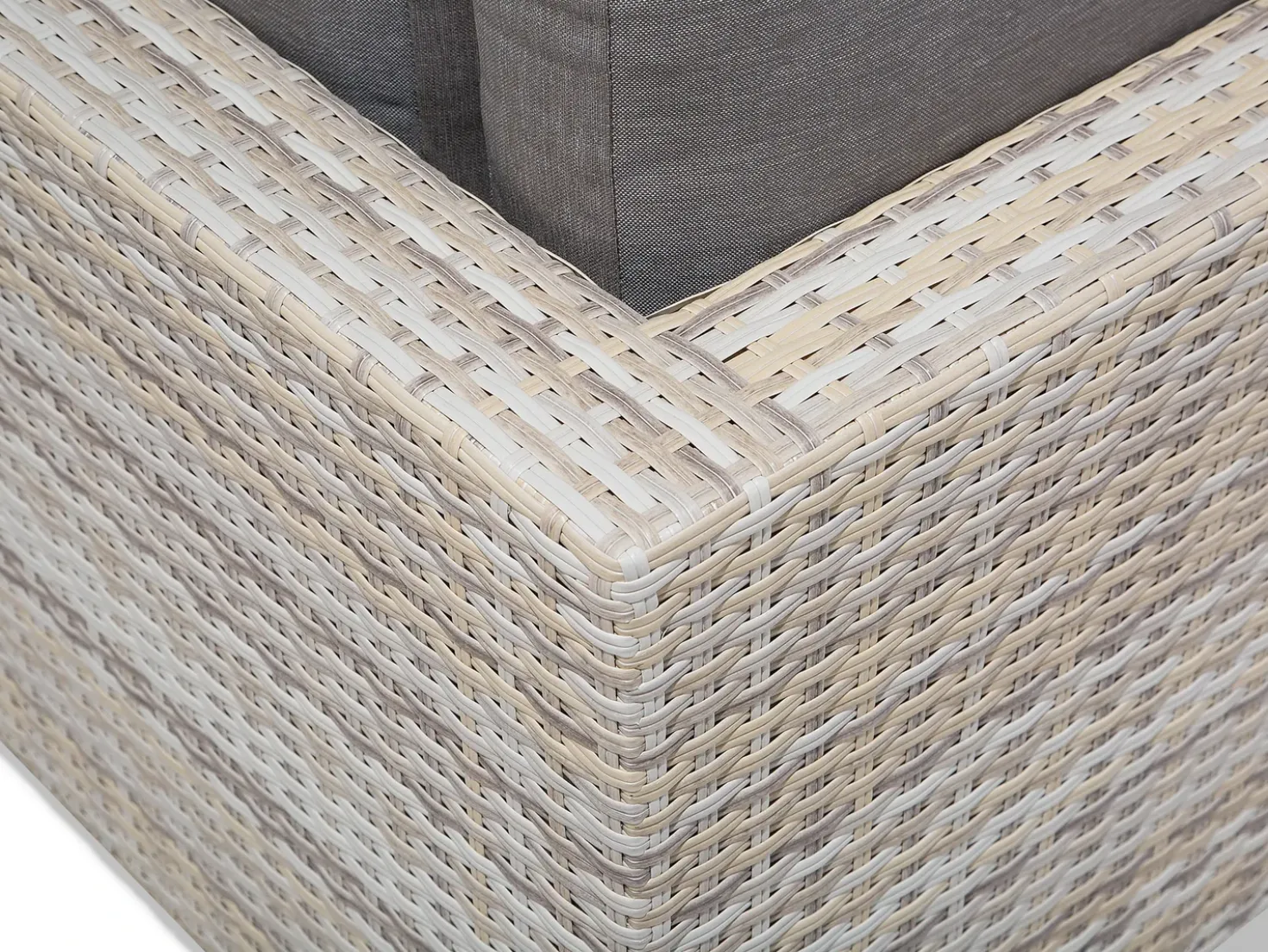 Set di divani angolari da giardino 5 posti LANCIANO Lato destro Rattan sintetico (PE) Grigio