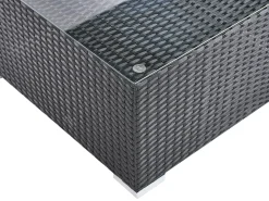 Set di divani angolari da giardino 4 posti SANO Lato Sinistro Rattan sintetico (PE) Nero