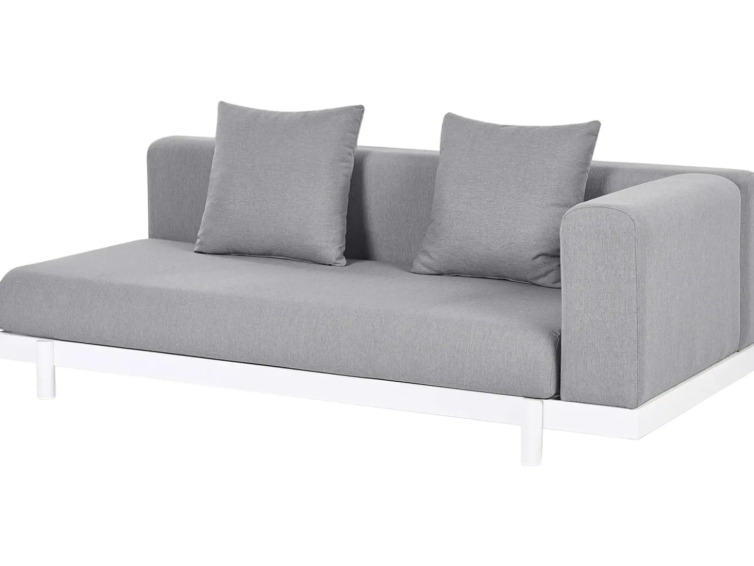 Set di divani angolari da giardino 5 posti MISSANELLO Grigio