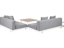 Set di divani angolari da giardino 5 posti MISSANELLO Grigio