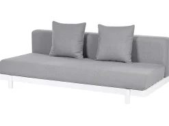 Set di divani angolari da giardino 5 posti MISSANELLO Grigio