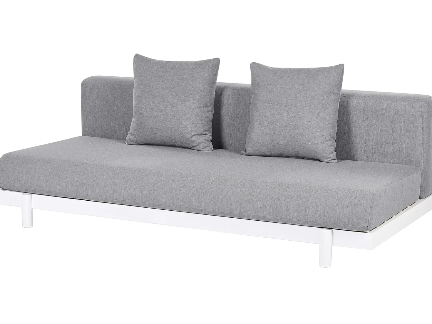 Set di divani angolari da giardino 5 posti MISSANELLO Grigio