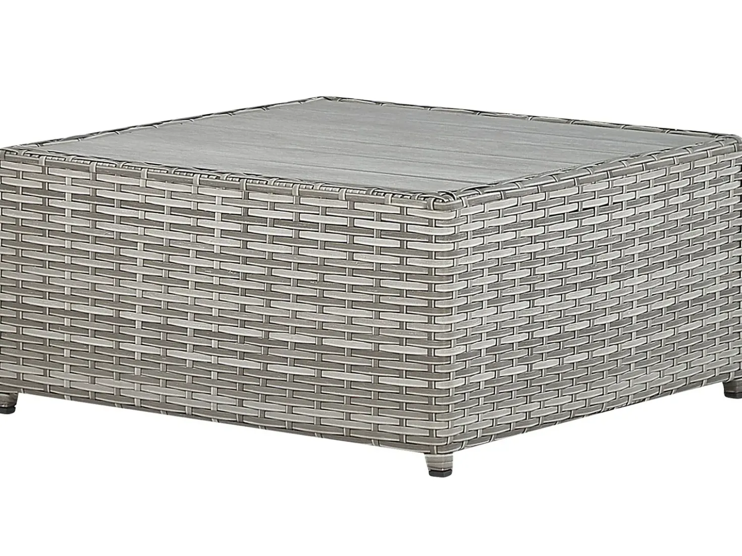Set di divani angolari da giardino 5 posti SABBIA Lato Sinistro Modulare Rattan sintetico (PE) Grigio chiaro