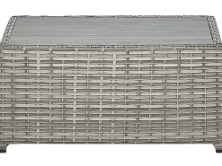 Set di divani angolari da giardino 5 posti SABBIA Lato Sinistro Modulare Rattan sintetico (PE) Grigio chiaro