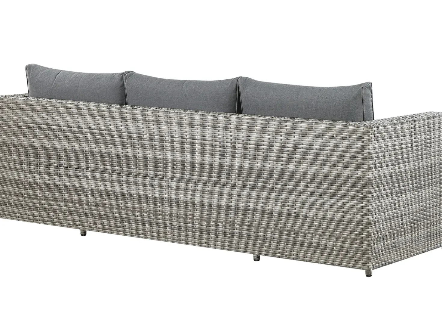 Set di divani angolari da giardino 5 posti SABBIA Lato Sinistro Modulare Rattan sintetico (PE) Grigio chiaro