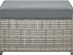 Set di divani angolari da giardino 5 posti SABBIA Lato Sinistro Modulare Rattan sintetico (PE) Grigio chiaro