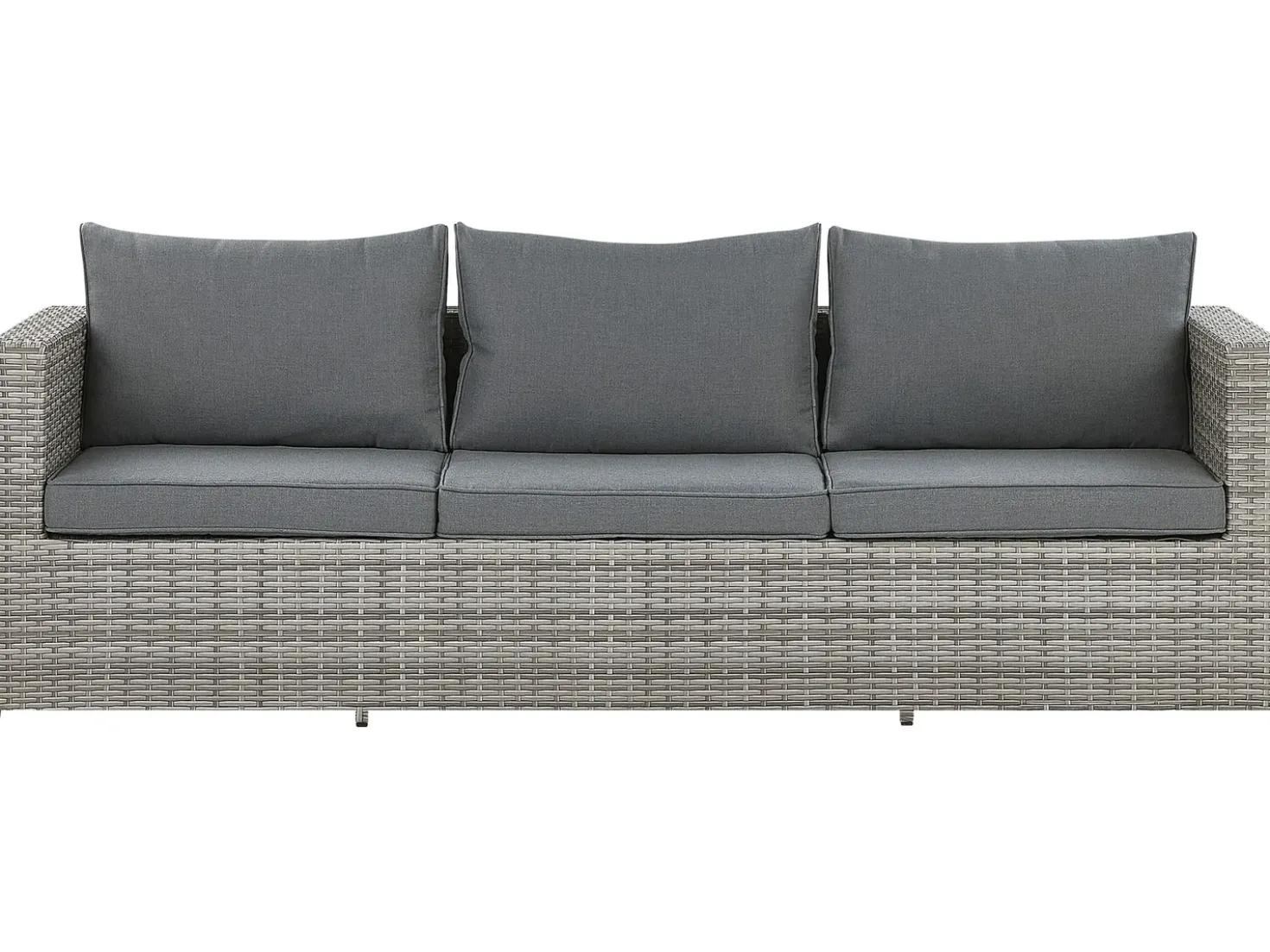 Set di divani angolari da giardino 5 posti SABBIA Lato Sinistro Modulare Rattan sintetico (PE) Grigio chiaro
