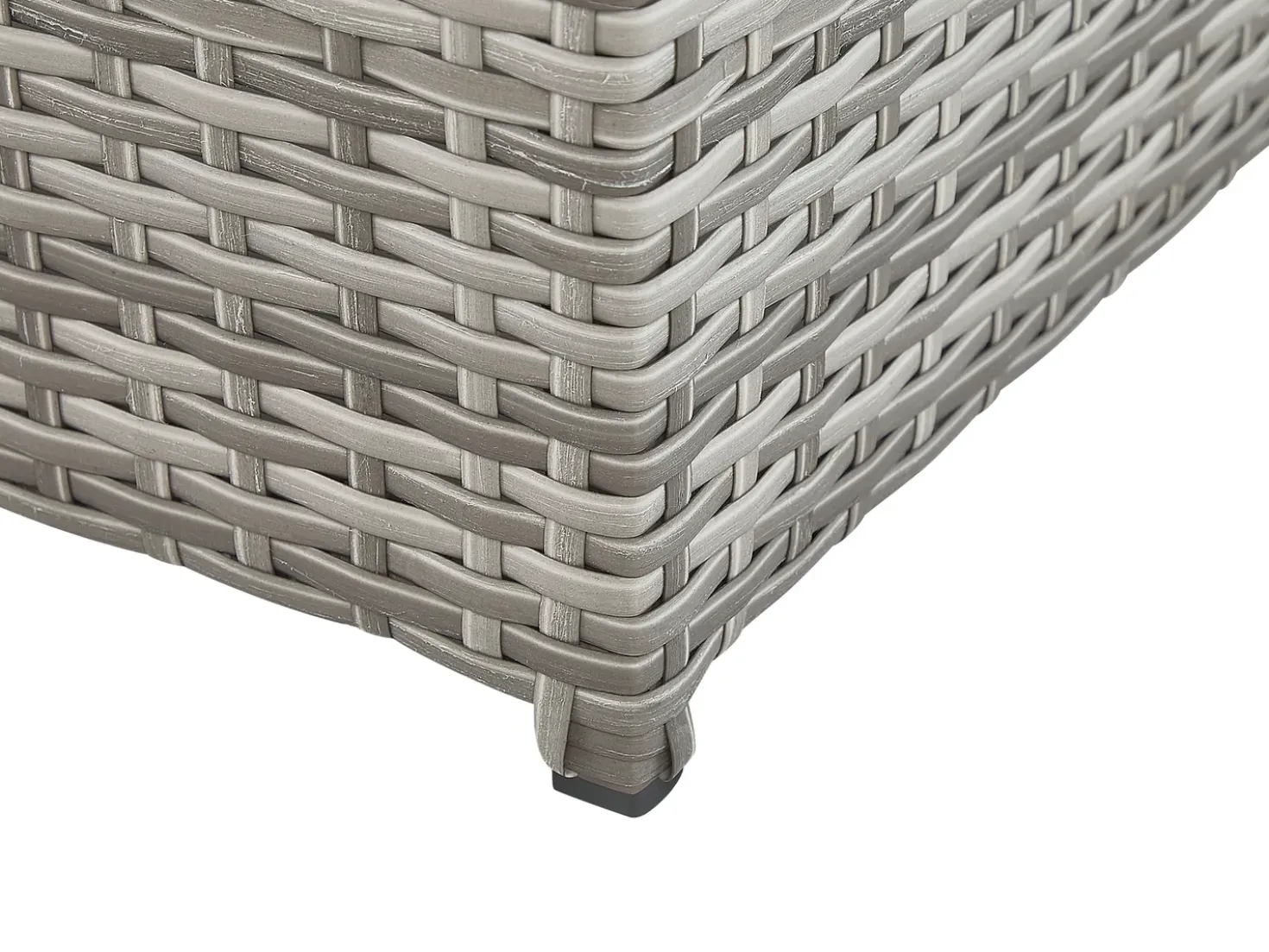Set di divani angolari da giardino 5 posti SABBIA Lato Sinistro Modulare Rattan sintetico (PE) Grigio chiaro