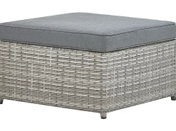 Set di divani angolari da giardino 5 posti SABBIA Lato Sinistro Modulare Rattan sintetico (PE) Grigio chiaro
