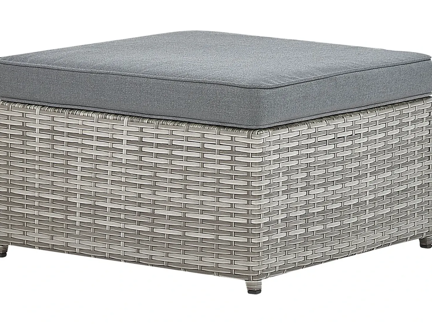 Set di divani angolari da giardino 5 posti SABBIA Lato Sinistro Modulare Rattan sintetico (PE) Grigio chiaro