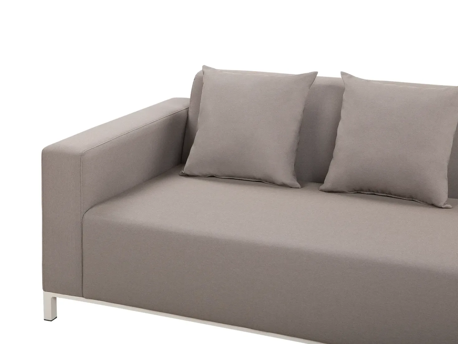 Set di divani angolari da giardino 5 posti BELIZE Lato destro Modulare Beige