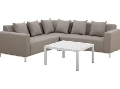 Set di divani angolari da giardino 5 posti BELIZE Lato destro Modulare Beige