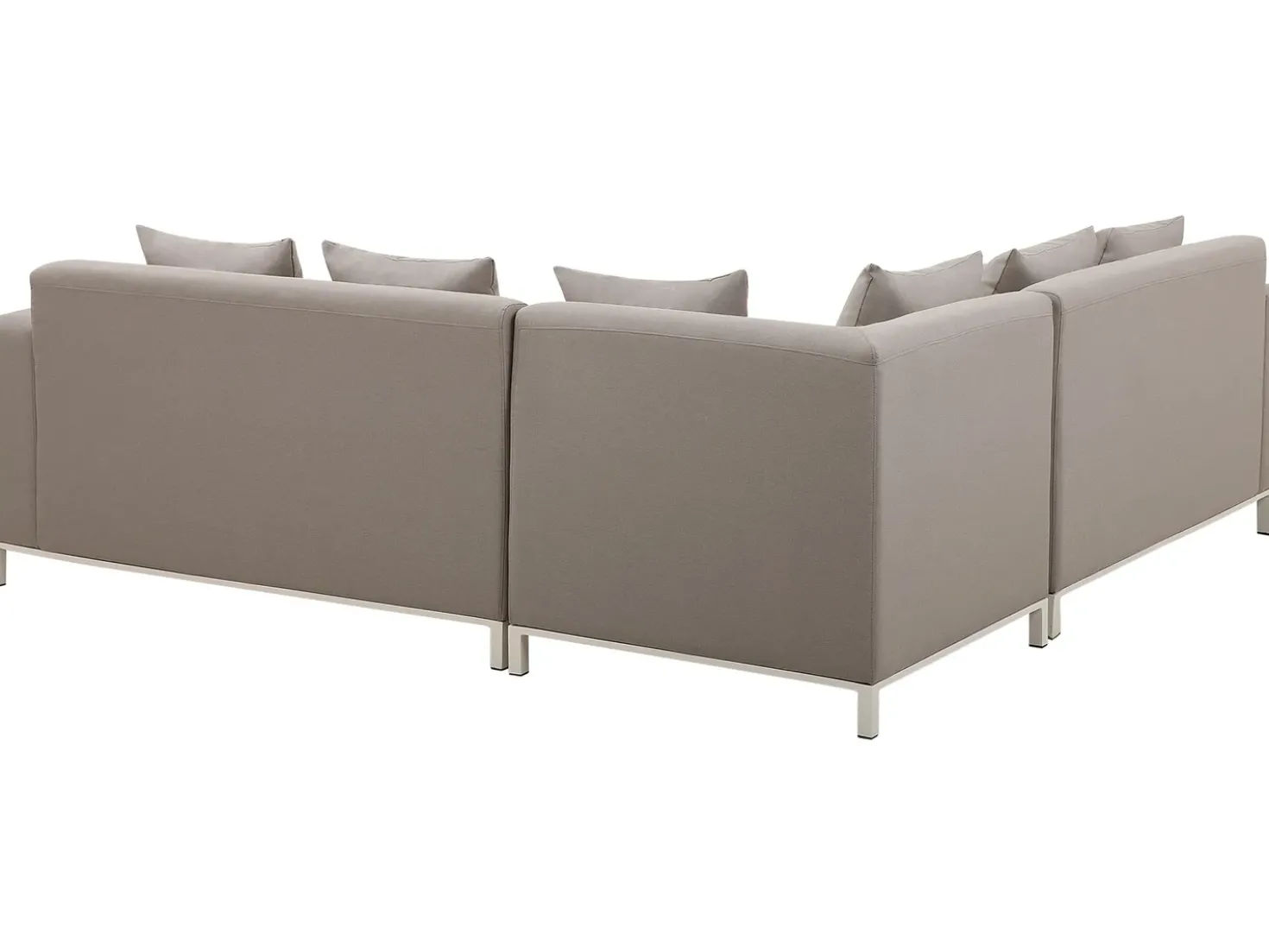 Set di divani angolari da giardino 5 posti BELIZE Lato destro Modulare Beige