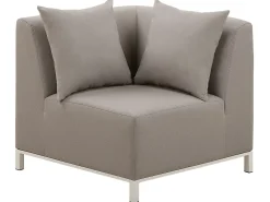 Set di divani angolari da giardino 5 posti BELIZE Lato destro Modulare Beige