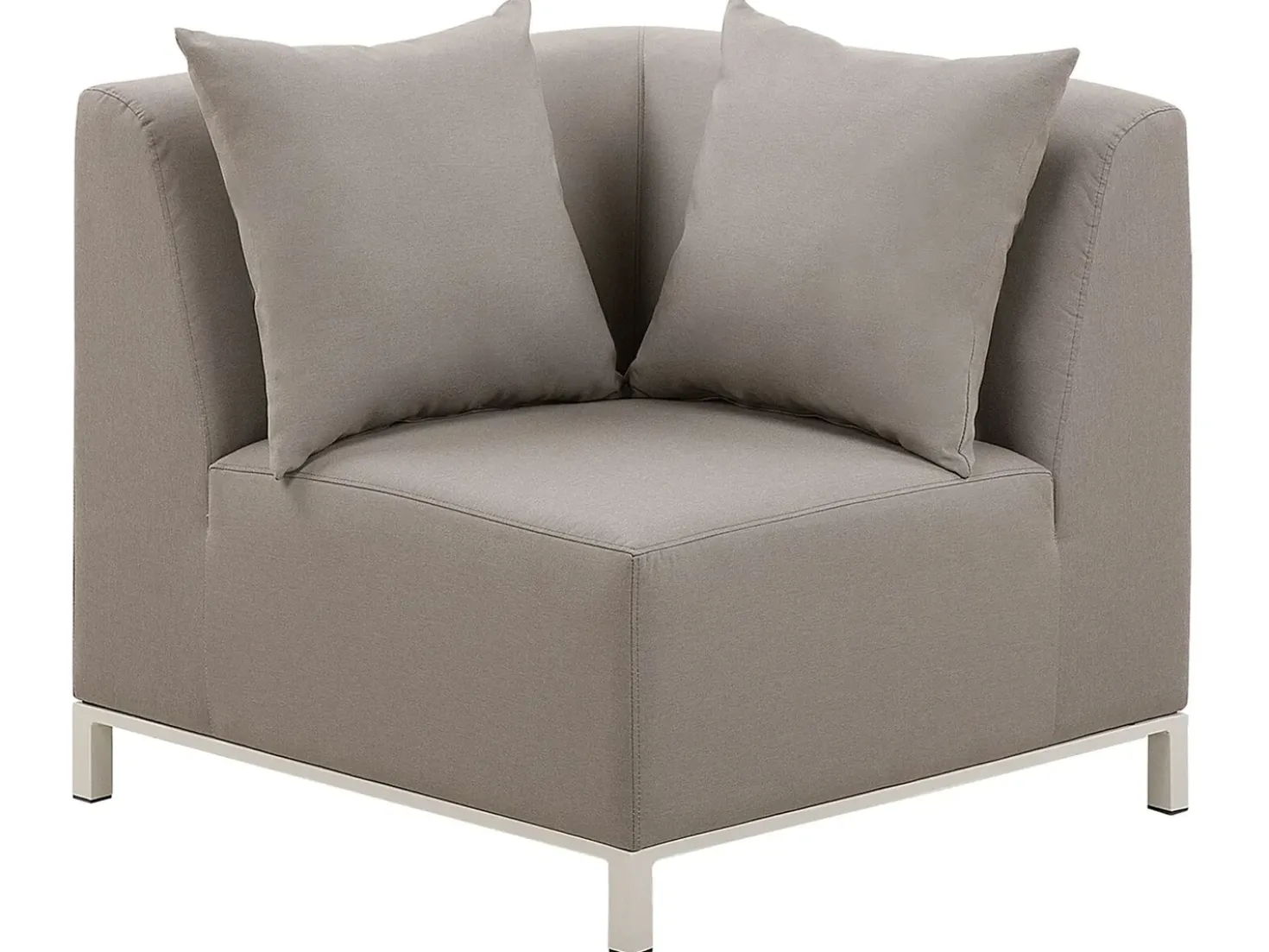 Set di divani angolari da giardino 5 posti BELIZE Lato destro Modulare Beige