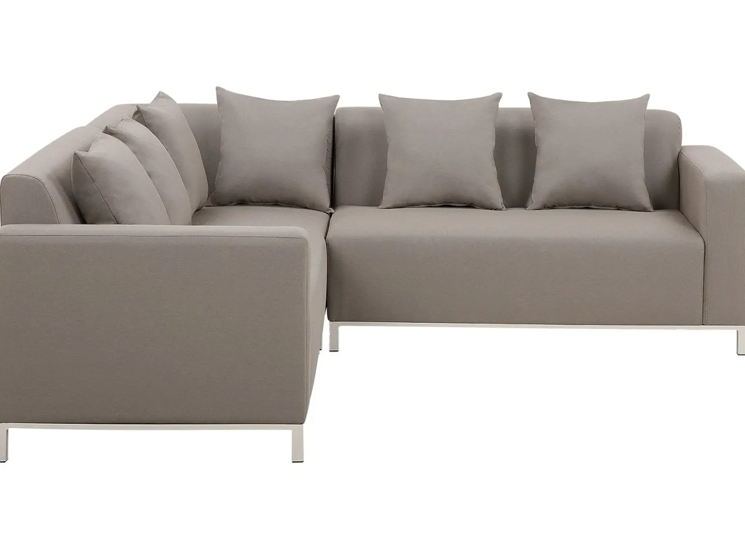 Set di divani angolari da giardino 5 posti BELIZE Lato destro Modulare Beige