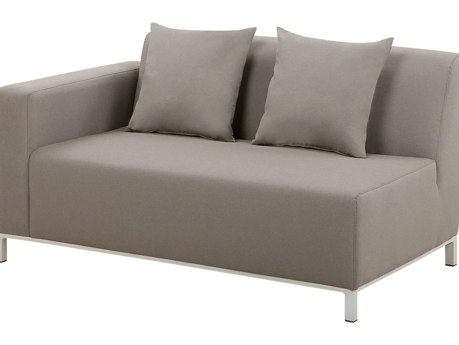 Set di divani angolari da giardino 5 posti BELIZE Lato destro Modulare Beige