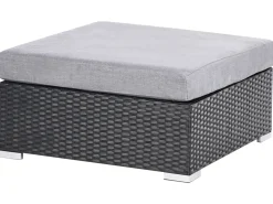 Set di divani angolari da giardino 4 posti SANO Lato destro Rattan sintetico (PE) Nero