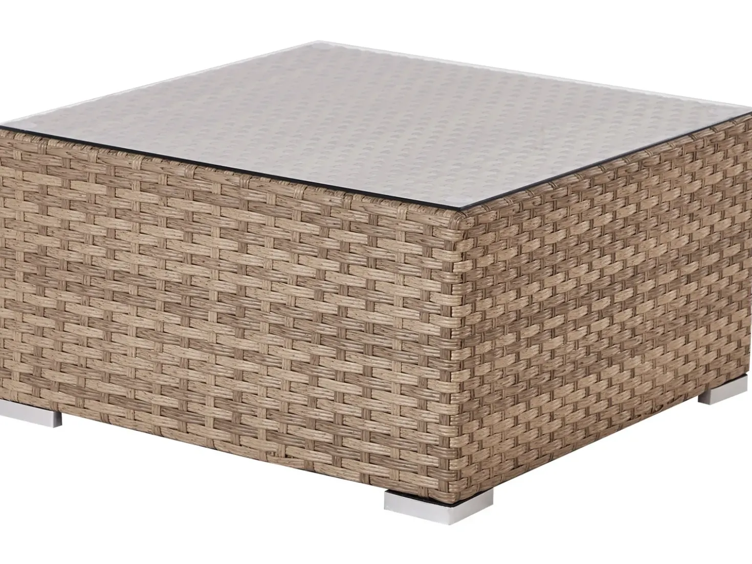 Set di divani angolari da giardino 4 posti SANO Lato Sinistro Modulare Rattan sintetico (PE) Naturale