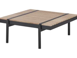 Set di divani angolari da giardino 5 posti BELLARIVA Legno d'eucalipto Bianco sporco