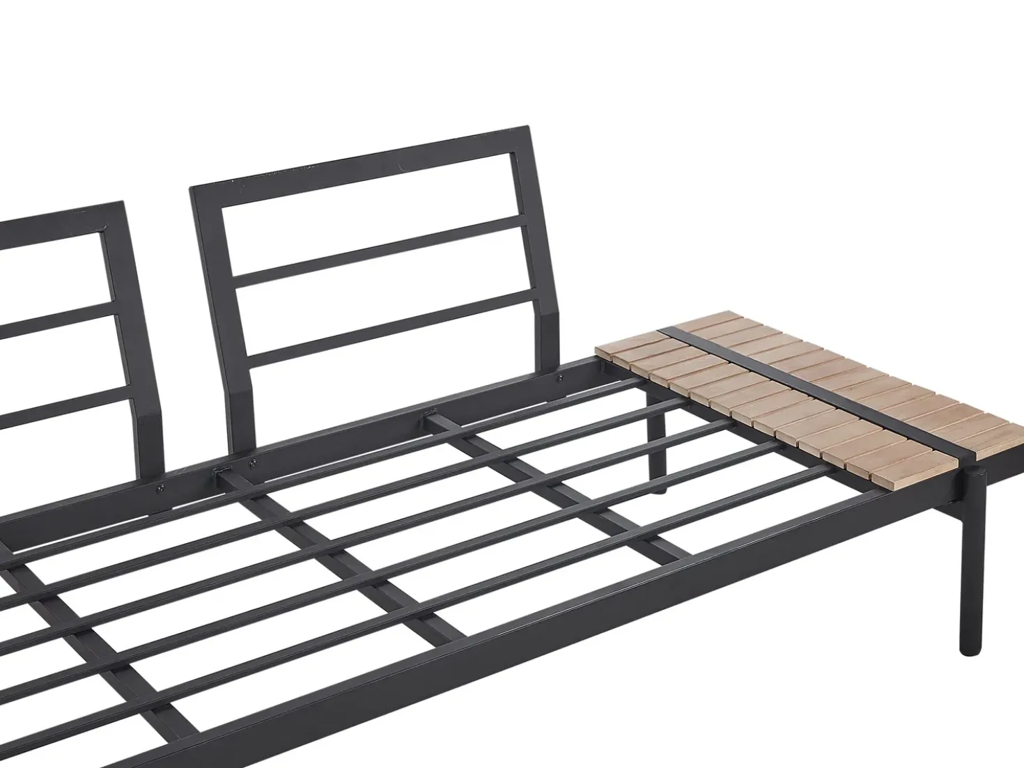 Set di divani angolari da giardino 5 posti BELLARIVA Legno d'eucalipto Bianco sporco