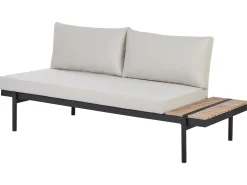 Set di divani angolari da giardino 5 posti BELLARIVA Legno d'eucalipto Bianco sporco