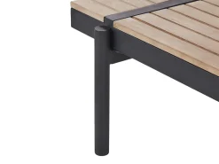 Set di divani angolari da giardino 5 posti BELLARIVA Legno d'eucalipto Bianco sporco