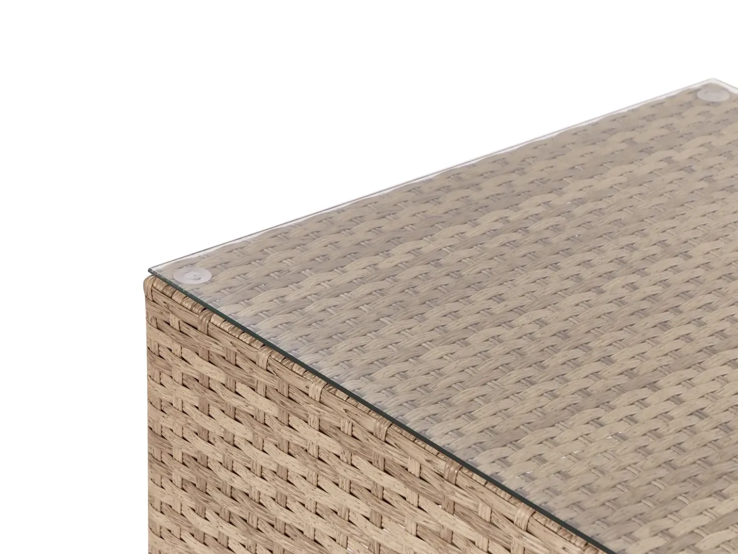 Set di divani angolari da giardino 4 posti SANO Lato destro Modulare Rattan sintetico (PE) Naturale
