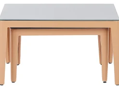 Set di divani angolari da giardino 6 posti RIMA III Lato Sinistro Modulare Metallo Grigio