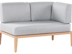 Set di divani angolari da giardino 6 posti RIMA III Lato Sinistro Modulare Metallo Grigio