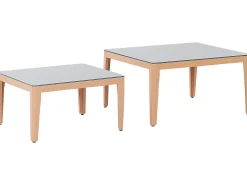 Set di divani angolari da giardino 6 posti RIMA III Lato Sinistro Modulare Metallo Grigio