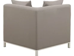 Set di divani angolari da giardino 5 posti BELIZE Lato Sinistro Modulare Beige